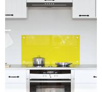 vidaXL Rivestimento da Cucina Giallo 80 x 40 x 0.6 cm vetro temperato