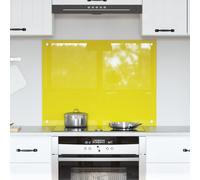 vidaXL Rivestimento da Cucina Giallo 80 x 60 x 0.6 cm vetro temperato