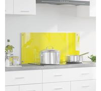 vidaXL Rivestimento da Cucina Giallo 90 x 40 x 0.6 cm vetro temperato