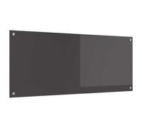 vidaXL Rivestimento da Cucina Grigio Scuro 120 x 50 x 0.6 cm, Schienale Cucina Moderno, Vetro Temperato Resistente, Protezione Muro Funzionale per Cucinare a Casa