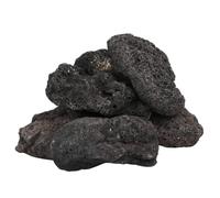 vidaXL Rocce Vulcaniche 25 kg Nere 10-30 cm, Roccia di Lava vulcanica, Pietra vulcanica, Pietra Decorativa Acquario, Roccia lavica, Pietra lavica