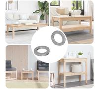 vidaXL Rondelle 2 pcs Argento 10 x 10 x 1,2 mm Acciaio, Soggiorno, Componenti di Hardware in Acciaio Durevole, Distanziatori Piattaforma, Resistenza alla Corrosione, Accessori per Fissaggio DIY