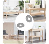 vidaXL Rondelle 2 pcs Argento 18 x 18 x 1,2 mm Ferro, Soggiorno, Componenti di Hardware in Acciaio Durevole, Distanziatori Piattaforma, Resistenza alla Corrosione, Accessori per Fissaggio DIY