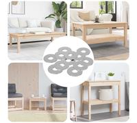 vidaXL Rondelle 33962 pcs Argento Ferro