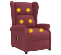 vidaXL Rosso Vino Tessuto