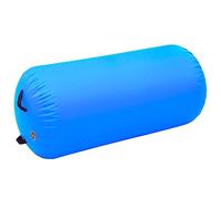 vidaXL Rotolo da Ginnastica Gonfiabile con Pompa 120x90 cm in PVC Blu