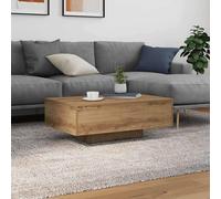 vidaXL Tavolino da Salotto Rovere Artigianale 85 x 55 x 31 cm, Tavolino da caffè Moderno, Elegante, Multifunzionale, con luci LED, per Un Soggiorno alla Moda