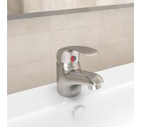 vidaXL Rubinetto Miscelatore Argento 13x10 cm