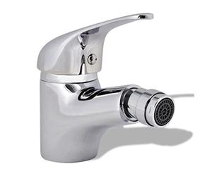 vidaXL Rubinetto Miscelatore da Bagno e Bidet Design Moderno Maniglia Singola
