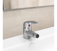 vidaXL Rubinetto Miscelatore per Bidè Argento 13x12 cm