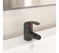 vidaXL Rubinetto Miscelatore per Bidè Grigio 13x12 cm