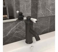 vidaXL Rubinetto per Lavabo del Bagno Grigio 130x180 mm