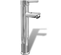 vidaXL Rubinetto Singolo Flessibile in Ottone per Bagno Miscelatore Lavabo