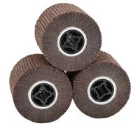 vidaXL Rulli Abrasivi 3 pcs Marrone 12 x 12 x 10 cm Fibre sintetiche