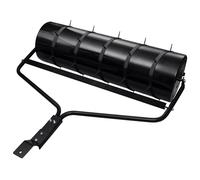 vidaXL Rullo da Giardino con Aeratore a Morsetti Nero 63 L in Ferro