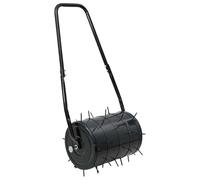 vidaXL Rullo per prato con clip di ventilazione nero 110 x 52 cm