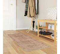 vidaXL Runner Tappeto MARSA Bianco 50 x 100 cm Poliestere e PVC