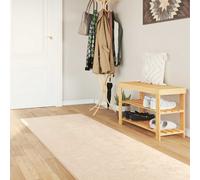 vidaXL Runner Tappeto MARSA Crema 100 x 450 cm Poliestere e PVC