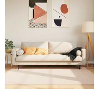 vidaXL Runner Tappeto MARSA Crema 120 x 170 cm Poliestere e PVC