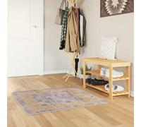 vidaXL Runner Tappeto MARSA Grigio 100 x 100 cm Poliestere e PVC