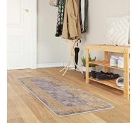 vidaXL Runner Tappeto MARSA Grigio 50 x 100 cm Poliestere e PVC
