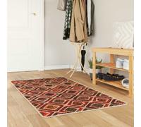 vidaXL Runner Tappeto MARSA Multicolore 80 x 100 cm Poliestere e PVC