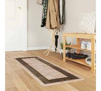 vidaXL Runner Tappeto MARSA Nero 50 x 100 cm Poliestere e PVC