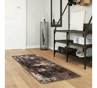 vidaXL Runner Tappeto MARSA Nero 50 x 100 cm Poliestere e PVC