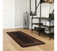 vidaXL Runner Tappeto MARSA Nero 50 x 100 cm Poliestere e PVC