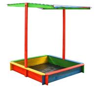 VIDAXL - Sabbiera Con Tetto Regolabile In Legno Abete Multicolore Uv50