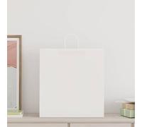 vidaXL Sacchetti di Carta 50 pz con Manici Bianchi 45x17x48 cm, Sacchetto di Carta, Sacchetto Regalo di Carta, Sacchetto Regalo di Carta