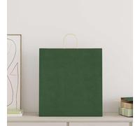 vidaXL Sacchetti di Carta 50 pz con Manici Verdi 45x17x48 cm, Sacchetto di Carta, Sacchetto Regalo di Carta, Sacchetto Regalo di Carta