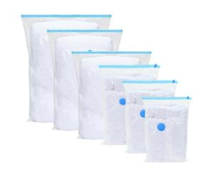 vidaXL Sacchetti per Stoccaggio 10 pz Trasparente e Blu 130 x 100 cm