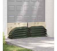 vidaXL Sacchi di sabbia 100 pcs Verde Scuro 100 x 25 cm HDPE