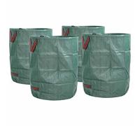 vidaXL Grande contenitore verde per la raccolta dei rifiuti, 300 g, pieghevole, portatile, design cilindrico opaco, per uso interno ed esterno, ideale per ripostigli ed eventi, in polipropilene