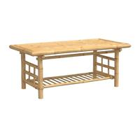 vidaXL Tavolino da Salotto 110x55x45 cm in Bambù, tavolino da soggiorno, tavolino d'accento, tavolino basso, tavolino da divano, tavolino