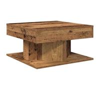 vidaXL Tavolino da Salotto Legno Antico 55x55x30 cm Legno Multistrato