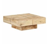 vidaXL Tavolino da Salotto 80x80x28 cm in Legno Massello di Mango