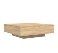 vidaXL Tavolino da Soggiorno con Luci LED Rovere Sonoma 100x100x31 cm