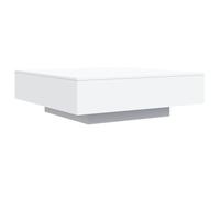 vidaXL Tavolino da soggiorno con luci LED Bianco 100x100x31 cm