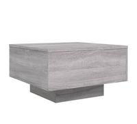 vidaXL Tavolino da Soggiorno con Luci LED Grigio Sonoma 55x55x31 cm, tavolino con luci LED, tavolino, tavolino da tè, tavolino con LED