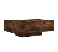 vidaXL Tavolino da Soggiorno con Luci LED Rovere Fumo 85x55x31 cm
