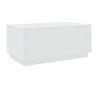 vidaXL Tavolino da Soggiorno con Luci LED Bianco 90x50x40 cm