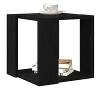 vidaXL Tavolino da caffè Rovere Nero MDF 32 x 32 x 30 cm Semplice