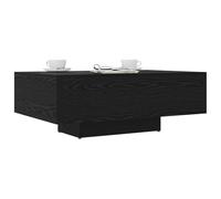 vidaXL Tavolino da caffè Moderno in Rovere Nero | Design Rettangolare | Legno ingegnerizzato Durevole | Mobili Interni per Soggiorno 85 X 55 31 cm Basso Contemporaneo Piccolo