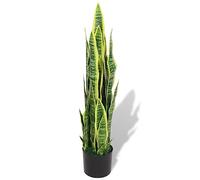 vidaXL Sansevieria Pianta Artificiale con Vaso Verde Finti Fiori Arredo Casa