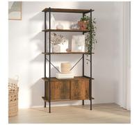 VIDAXL - Scaffalatura 5 Livelli Con Mobile 80x40x163 Cm Acciaio E Legno