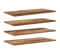 vidaXL Scaffale 3 livelli 4 pz 80 x 40 x 1,5 cm Legno ingegnerizzato