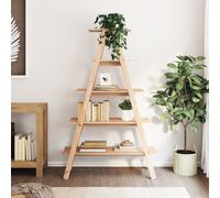 vidaXL Scaffale 5 Ripiani a Forma di A 110x40x180,5 cm Massello Pino