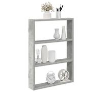vidaXL Scaffale a Muro Grigio Cemento 43x9x60 cm in Truciolato, mensola da Muro Galleggiante, mensola sospesa, mensola da Muro per Garage